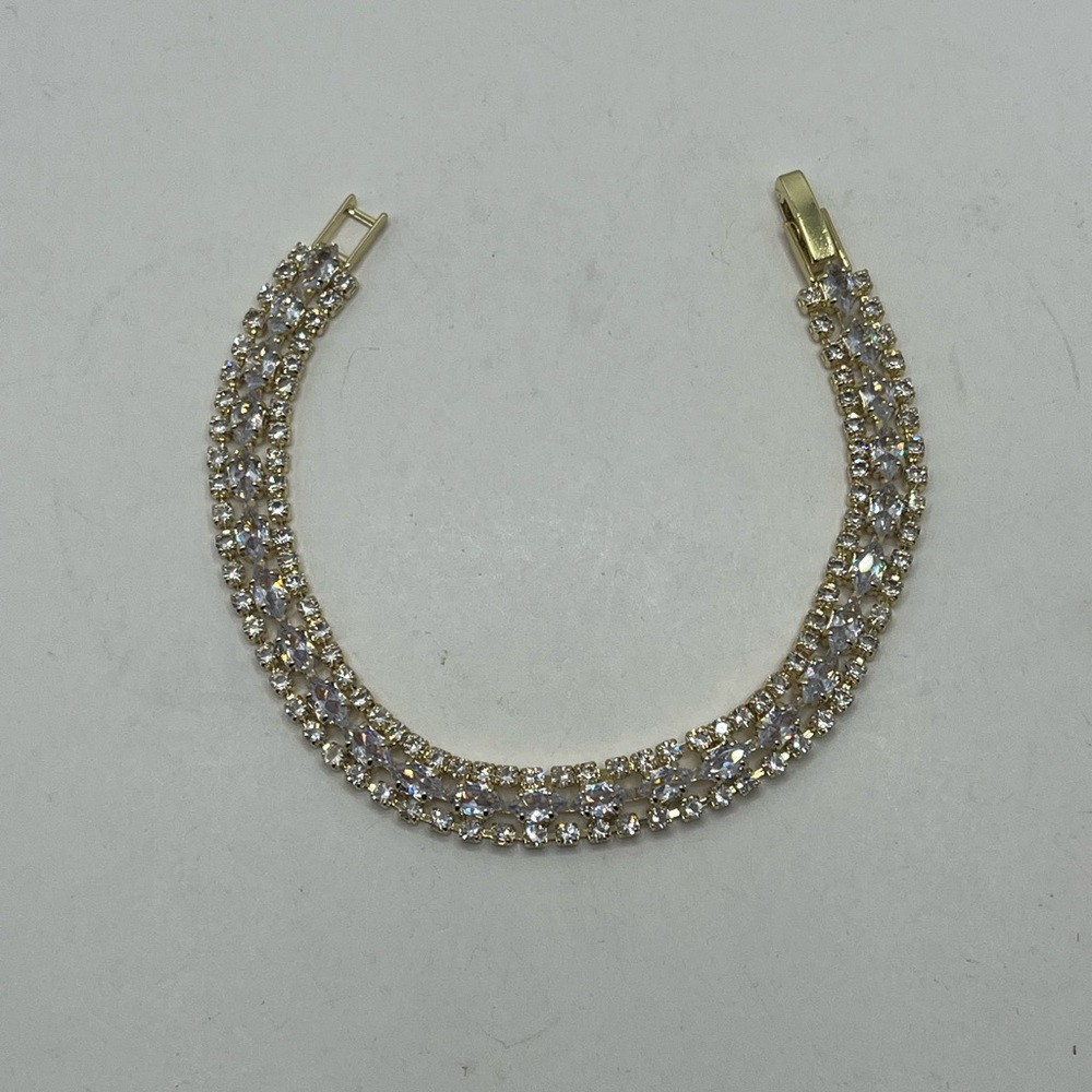 Gold plated Elegant Gold and Silver Bracelet